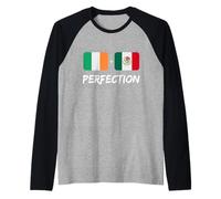 Drapeau du Patrimoine Irlandais Plus Mexicain Manche Raglan