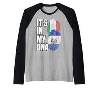 Drapeau du Patrimoine Italien et salvadorien Manche Raglan