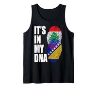 Drapeau du Patrimoine libanais et bosniaque mélange ADN Débardeur