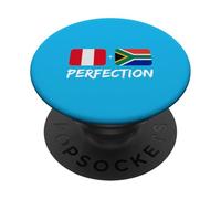 Drapeau du Patrimoine péruvien d'Afrique du Sud PopSockets PopGrip Adhésif