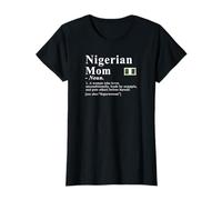 Drapeau du Patrimoine Superwoman Définition de Maman nigériane T-Shirt