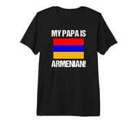 Drapeau du Pays arménien Mon père est Un Pays arménien T-Shirt Haut de Gamme