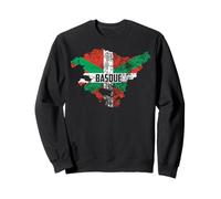 Drapeau du Pays Basque | Cadeau de racines historiques Euskadi Sweatshirt