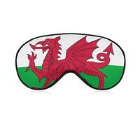 Drapeau du Pays de Galles Welsh Funny Sleep Eye Masque Doux Bandeau pour les Yeux avec Sangle Réglable Night Eyeshade pour Hommes Femmes
