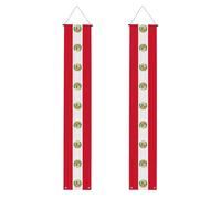 Drapeau du Pérou - Bannière de porche à suspendre réutilisable - Pour fête universitaire - Cérémonies - Porte d'entrée