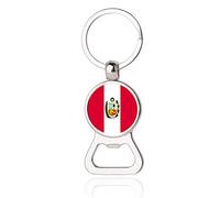 Drapeau du Pérou bière ouvre-bouteille métal verre cristal porte-clés voyage souvenir cadeau porte-clés accessoires