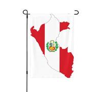 Drapeau du Pérou - Drapeaux décoratifs pour l'extérieur, décoration de jardin double face pour toutes les saisons