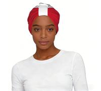 Drapeau du Pérou Imprimé Élastique Chimio Cap, Turban Doux Headwear Cap pour Cancer Alopécie Head Cover Noir