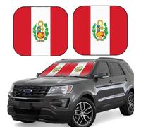 Drapeau du Pérou Pare-soleil pour pare-brise de voiture, pare-soleil avec design pliable, accessoires extérieurs automobiles