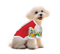 Drapeau du Pérou T-shirt pour chien, gilet pour animal domestique et débardeur élastique, pour chiens, chats, pull-overs mignon, respirant, doux, taille L