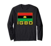 Drapeau du Peuple Igbo Biafra Nigera Manche Longue