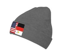 Drapeau du Peuple Kunama Et De L'Amérique Bonnet en Tricot Classique Bonnet Hiver Mode Chapeau pour Course À Pied Conduite Femme