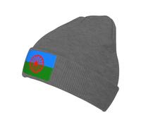 Drapeau du Peuple Rom Bonnet Respirant Bonnet Tricoté Unisexe Trawler pour Femme Décontractée Shopping