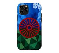 Drapeau du Peuple rom Drapeau Gitane géométrique Patrimoine rom Coque pour iPhone 11 Pro