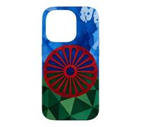 Drapeau du Peuple rom Drapeau Gitane géométrique Patrimoine rom Coque pour iPhone 14 Pro