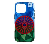 Drapeau du Peuple rom Drapeau Gitane géométrique Patrimoine rom Coque pour iPhone 16 Pro