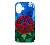 Drapeau du Peuple rom Drapeau Gitane géométrique Patrimoine rom Coque pour iPhone 17