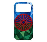 Drapeau du Peuple rom Drapeau Gitane géométrique Patrimoine rom Coque pour iPhone 17 Pro Max