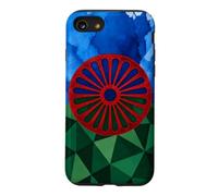 Drapeau du Peuple rom Drapeau Gitane géométrique Patrimoine rom Coque pour iPhone SE (2020) / 7/8