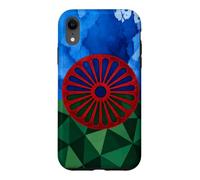 Drapeau du Peuple rom Drapeau Gitane géométrique Patrimoine rom Coque pour iPhone XR