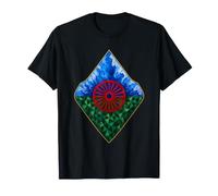Drapeau du Peuple rom Drapeau Gitane géométrique Patrimoine rom T-Shirt