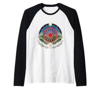 Drapeau du Peuple Romain Vintage Vieilli Culture Gitane Manche Raglan