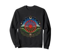 Drapeau du Peuple Romain Vintage Vieilli Culture Gitane Sweatshirt