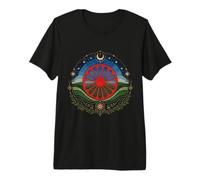 Drapeau du Peuple Romain Vintage Vieilli Culture Gitane T-Shirt Haut de Gamme