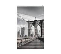 Drapeau du pont de Brooklyn de 0,9 x 1,5 m - Drapeau de jardin vertical double face - Drapeau de jardin pour l'extérieur de la cour - Drapeau de fête amusant - Décoration de la maison - Drapeaux de