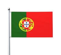 Drapeau du Portugal 9,6 x 1,5 m Drapeau double face - Bannière robuste pour décoration extérieure et de jardin, impression double face, facile à installer