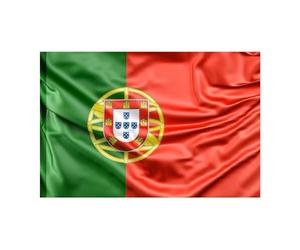 Drapeau du Portugal 90 x 150 cm - Grand avec passant pour mât et cordons pour attacher - Léger pour le sport, le football, les manifestations, les bâtiments