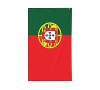 Drapeau du Portugal, bannière de vœux avec œillets pour intérieur et extérieur, décoration d'intérieur et de maison 91 x 152 cm