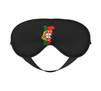 Drapeau du Portugal Carte 12 Drapeau du Portugal Carte Masques de sommeil Sangle réglable Masque pour les yeux doux pour femmes Hommes Voyage Travail Maison