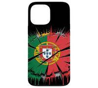 Drapeau du Portugal déchiré avec Racines portugaises Coque pour iPhone 13 Pro Max