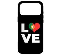 Drapeau du Portugal en Forme de cœur Coque pour iPhone 17 Pro Max