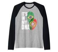 Drapeau du Portugal et du Brésil ADN Heritage Manche Raglan
