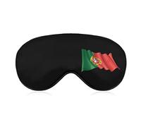 Drapeau du Portugal masque pour les yeux de sommeil couvre-yeux doux bloquant les lumières bandeau avec sangle réglable pour la sieste de voyage