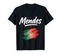 Drapeau du Portugal Nom Portugais Mendes T-Shirt