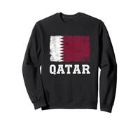 Drapeau du Qatar Aspect Vieilli Vintage du Qatar Sweatshirt