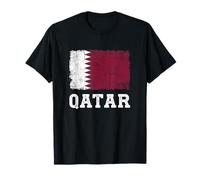 Drapeau du Qatar Aspect Vieilli Vintage du Qatar T-Shirt