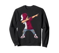 Drapeau du Qatar avec Inscription « Dabbing Boy » Sweatshirt