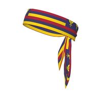 Drapeau du Royaume d'Hawaï Bandeau de Sport Imprimé Double Face Avec Liens Multi-usage Pour Jogging Cyclisme Exercice