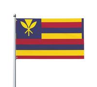 Drapeau du Royaume d'Hawaï. Drapeau de jardin extérieur 0,9 x 1,5 m, bannière en polyester imprimé vif, facile à accrocher pour terrasse, fête, camping.