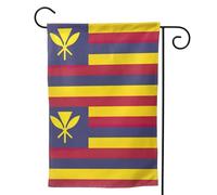Drapeau du royaume d'Hawaï Drapeaux de jardin saisonniers pour l'extérieur, durables double face, décoration de vacances, drapeaux de cour