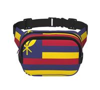 Drapeau du Royaume d'Hawaï Motif Tendance Sac banane Unisexe Voyage Sport Sac à bandoulière