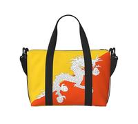 Drapeau du Royaume du Bhoutan Sac de voyage à bandoulière pour femme, sac à main décontracté avec fermeture éclair, convient pour le travail, les voyages, le fitness, les voyages