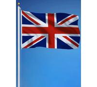 Drapeau du Royaume-Uni 90x150 cm - Union Jack en Polyester Résistant avec Œillets - Drapeau Britannique pour Intérieur/Extérieur - Idéal Fête, Sport, Déco - PLANET FLAG
