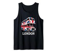 Drapeau du Royaume-Uni à Deux étages Motif Bus Rouge Londres Débardeur