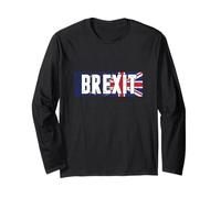 Drapeau du Royaume-Uni Brexit - Cadeau de l'Union Européenne Manche Longue