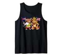 Drapeau du Royaume-Uni et du Cambodge Racines Britanniques Débardeur